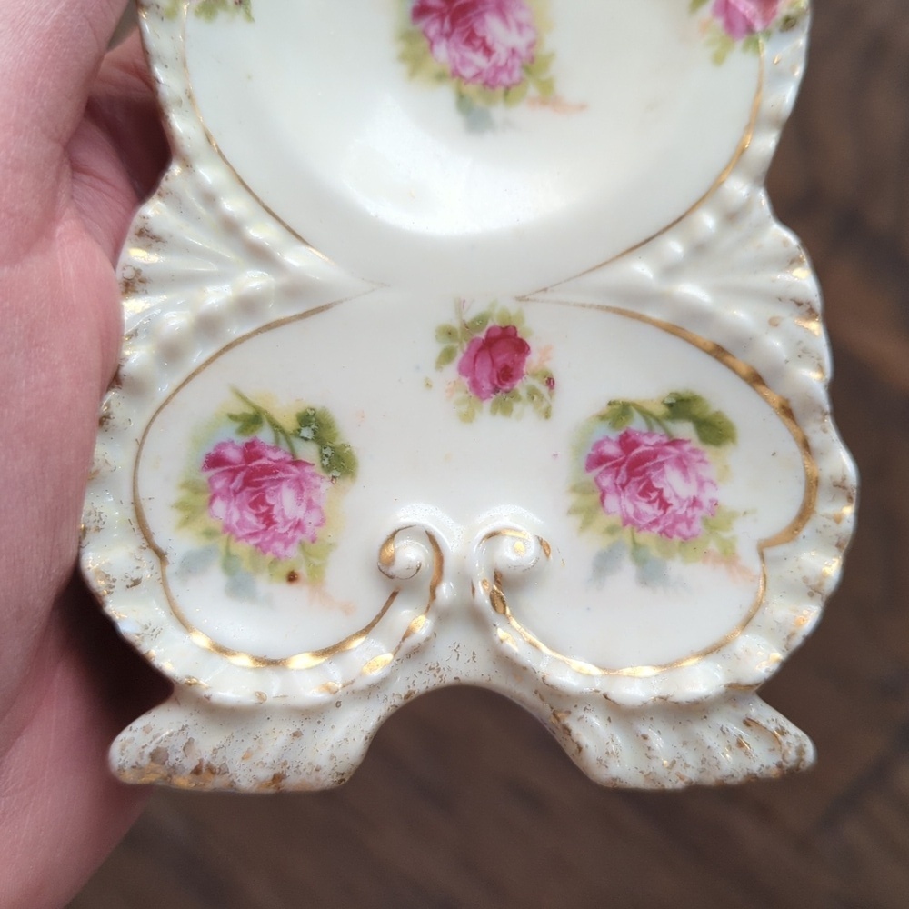 Antique Porcelain Watch Stand - Picture 7 of 8